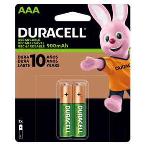 pila recargable duracell aaax2