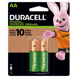 pila recargable duracell aax2u