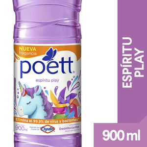 LIMPIADOR DESINFECTANTE LIQUIDO ESPIRITU PLAY POETT 900 ML