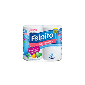 PAPEL HIGIENICO FELPITA QX4 BLANCO 30MTS