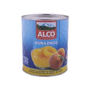 Duraznos En Mitades Lata Alco 820 Gr