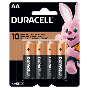 Pilas Duracell AA blister x 4 Unidades