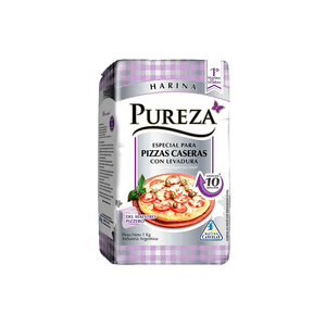 HARINA CON LEVADURA PIZZA PUREZA X1KG