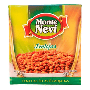 lentejas montenevi x 340grs.