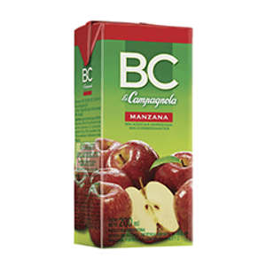 JUGO BC LA CAMPAGNOLA MANZANA X200 G