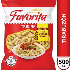 FIDEOS FAVORITA TIRABUZON X500G