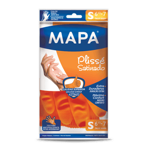 guante mapa plisse satinado s