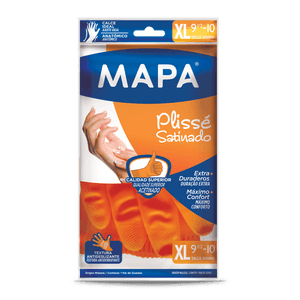 guante mapa plisse satinado xl