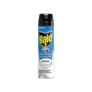 RAID MATA MOSCAS Y MOSQUITOS AEROSOL SIN OLOR X360ML