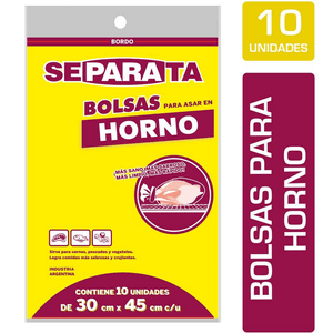 bolsa para horno separatax10u.