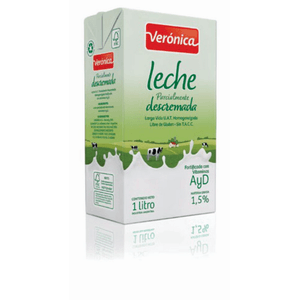 Leche larga vida parc. descremada x1L