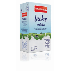 Leche larga vida entera veronica x1L