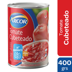 tomate arcor cubeteado x400g