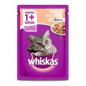 whiskas pouch adulto salmonx85