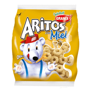 aritos con miel granix x130grs