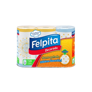 ROLLO DE COCINA FELPITA DECORE X3