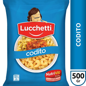 FIDEOS CODITOS LUCHETTI N/VIT/P X500GR