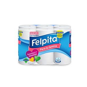 PAPEL HIGIENICO FELPITA Q BLANCO 12U