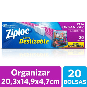 bsa.ziploc p/organizar medx20u