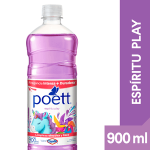 LIMPIADOR DESINFECTANTE LIQUIDO ESPIRITU PLAY POETT 900 ML