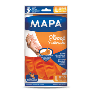 guante mapa plisse satinado l