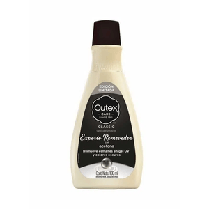 QUITA ESMALTE CUTEX EXPERTO REMOVEDOR ACETONA X100ML
