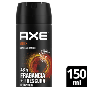 DESODORANTE AXE AEROSOL HOMBRE MUSK X97G