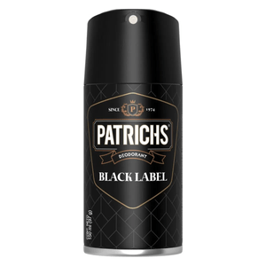 DESODORANTE PATRICHS AEROSOL HOMBRE BLACK LABEL X97G