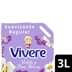 SUAVIZANTE VIVERE VIOLETAS Y FLORES BLANCAS DOYPACK X3L