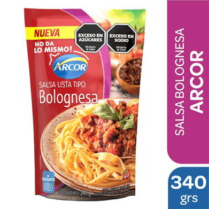 salsa bolognesa arcor x340g