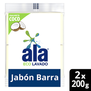 JABON EN BARRA ALA ECOLAVADO 2U X200G
