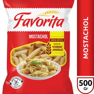 Fideos favorita mostachol x500