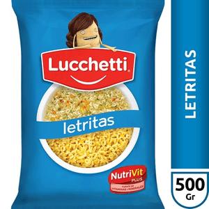 FIDEOS LUCCHETTI LETRITAS X500G