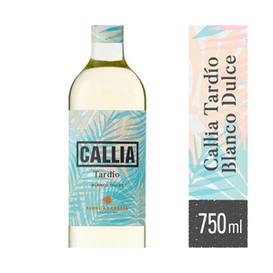 Vino callia tardio blanco dulce x750cc