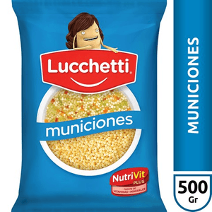 fideos lucchetti municionx500g
