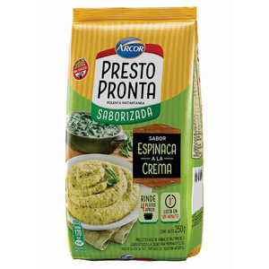 HAIRNA DE MAIZ POLENTA PRESTOPRONTA ESPINACA X250