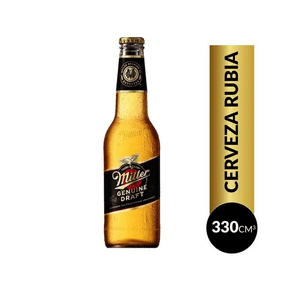 CERVEZA MILLER DRAFT BOT X330