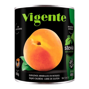 DURAZNOS MITAD BC/ STEVIA VIGENTE 800G