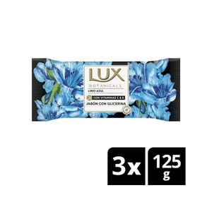 Jabon lux botanicals lirio azul 3x120