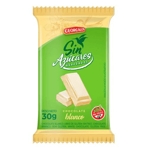 chocolate blanco s/azucarx30gr