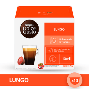 nestle dg lungo x 10 caps.
