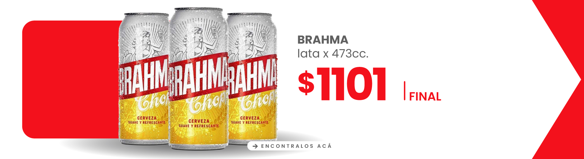 Ofertas mayorista. cerveza brahma