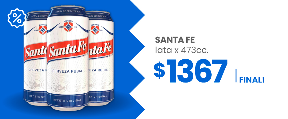Ofertas mayorista. cerveza santa fe